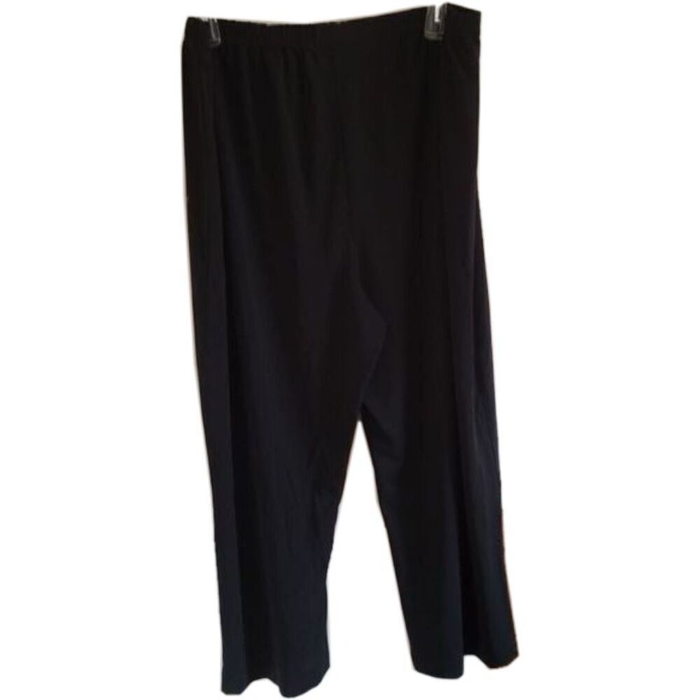 Victor Costa Occassions plus size 2X pull on dress comfy pants jet black